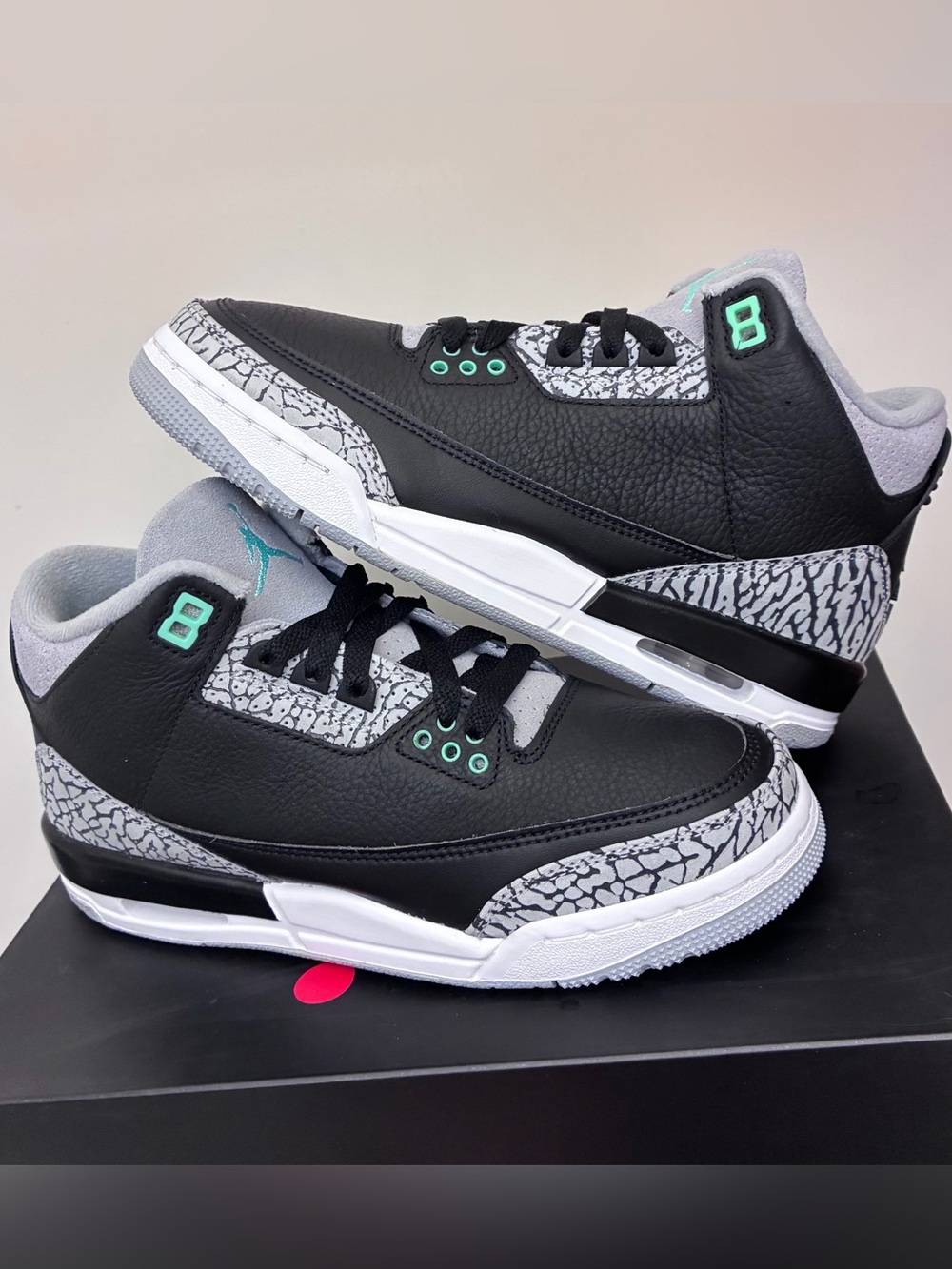 Jordan 3 Retro Green Glow GS Size 6.5Y/8W Deadstock/Brand New! 100% AUTHENTIC!
